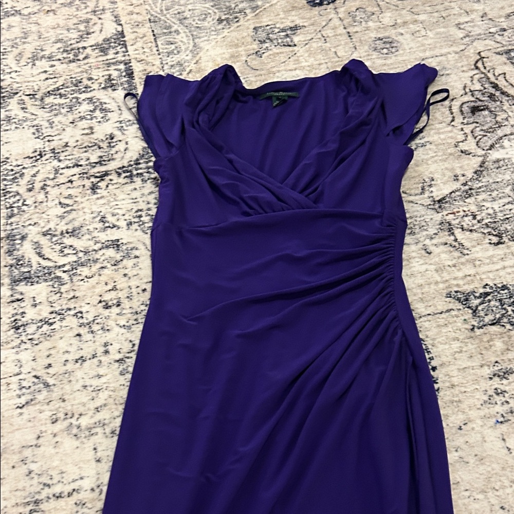 Lauren Ralph Lauren Women's Midi Dress in Rich Purple